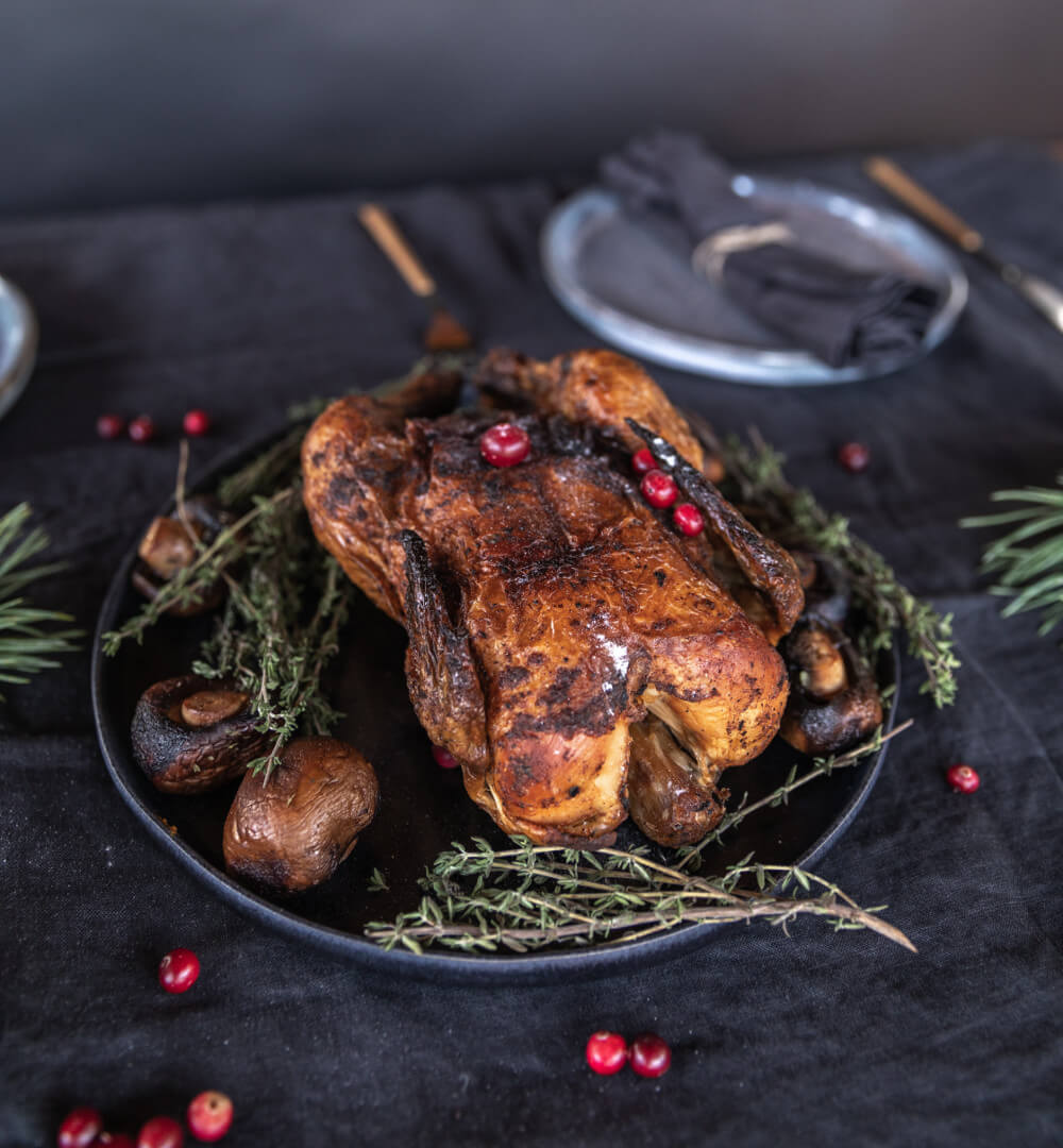 Gans Weihnachtsgans Braten aus Freilandhaltung